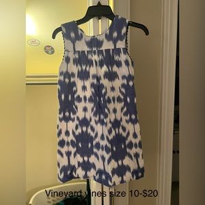 Blue and white dress. Barely worn.